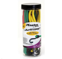 Master Lock Upínací gumy s háčky (6 ks / balení)