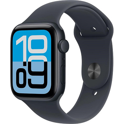 Apple Watch SE 3 GPS 44mm Midnight Aluminium Case with Midnight Sport Band - S/M
