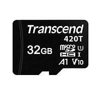 TRANSCEND Industrial Micro SDHC 420T 32GB, Class 10 UHS-I U1 A1, 3D TLC